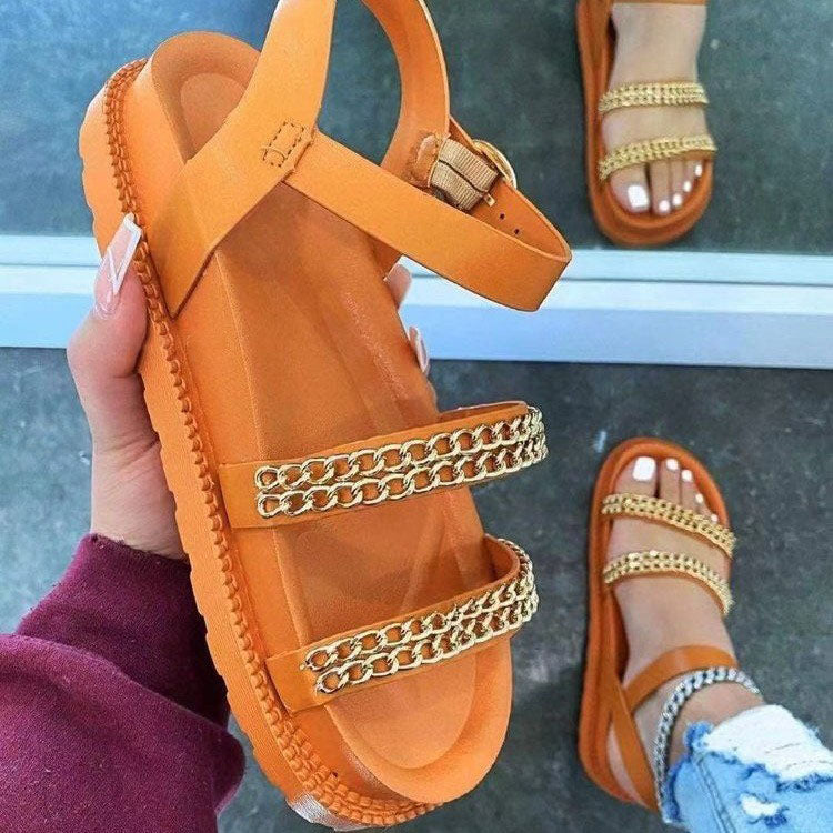 Konhill Comfortable Platform Sandals for Women - Trendy Summer Beach Walking Shoes with Arch Support | Perfect for Outdoor, Vacation & Casual Wear