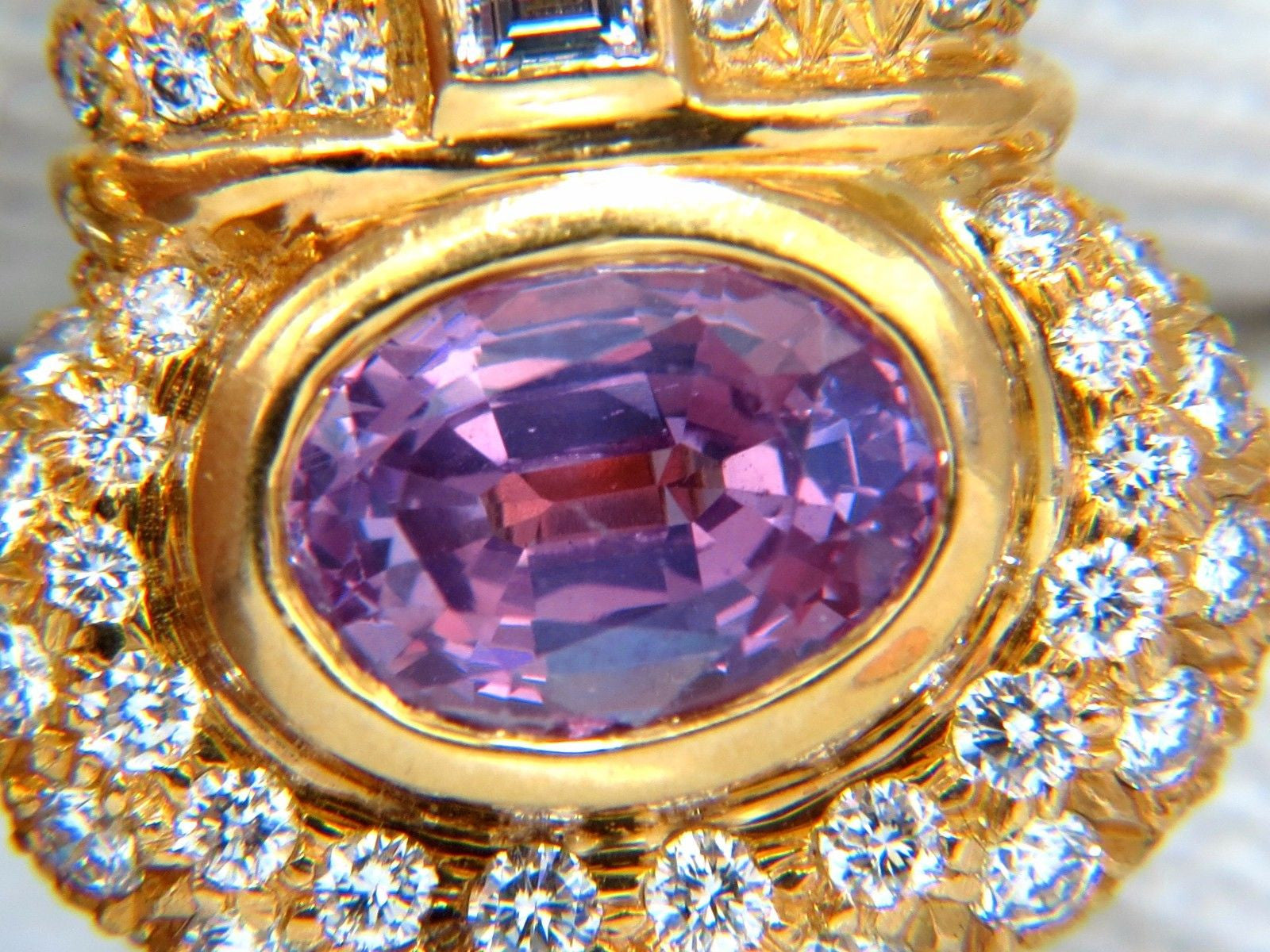 AGL Certified 10.75ct Natural Pink & Blue Sapphire Diamond Earrings in 18kt White Gold - Elegant Jewelry for Weddings, Anniversaries & Special Occasions