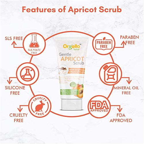 Orgello Herbal Neem & Aloe Vera Face Wash for Acne, Pimples & Dry Skin - Gentle Cleanser for Men & Women | Exfoliating Whitening Apricot Face Scrub for Normal, Oily & Dry Skin | Pack of 2 (100g Each) | Daily Skincare Routine for Clear & Glowing Complexion
