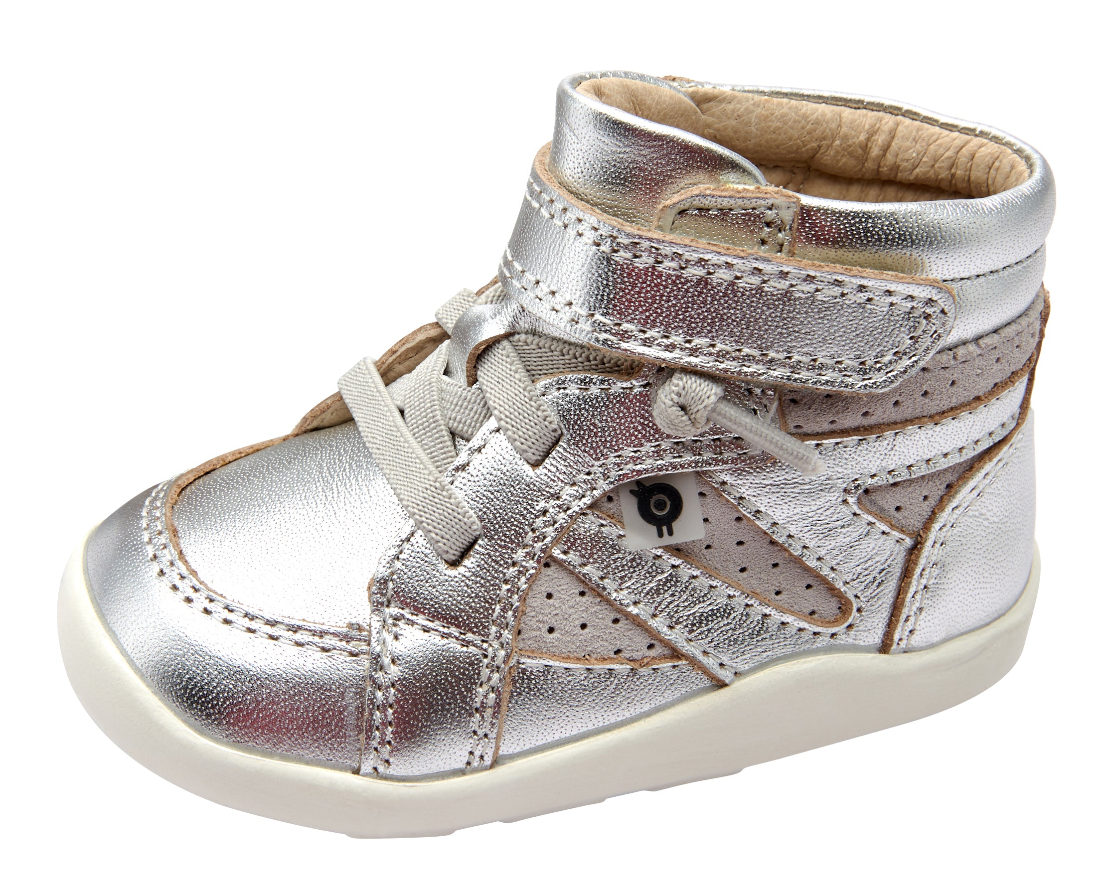 Old Soles 8009 Shizam Sneakers for Boys & Girls - Silver/Grey Suede Shoes | Comfortable Kids' Casual & School Walking Shoes for Daily Wear & Outdoor Play