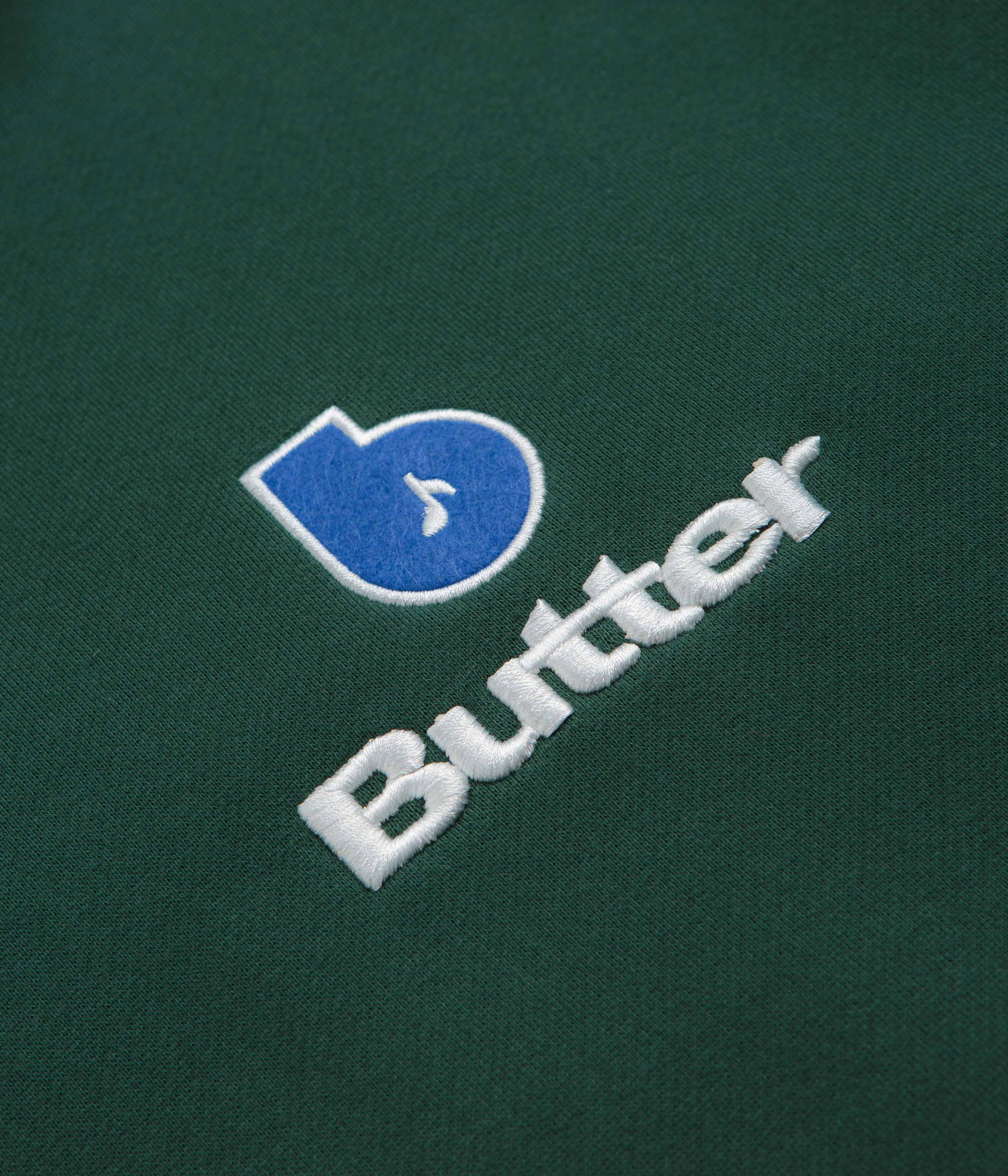 Butter Goods x Blue Note Finest Logo Pullover Hoodie - Forest Green Cotton Sweatshirt for Men & Women | Casual Streetwear, Music Lovers Gift, Lounge & Outdoor Wear