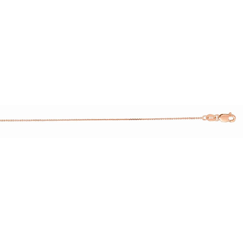 10K Gold 0.87mm Diamond Cut Cable Chain Necklace - Dainty & Elegant Jewelry for Women - Perfect for Layering, Everyday Wear & Special Occasions