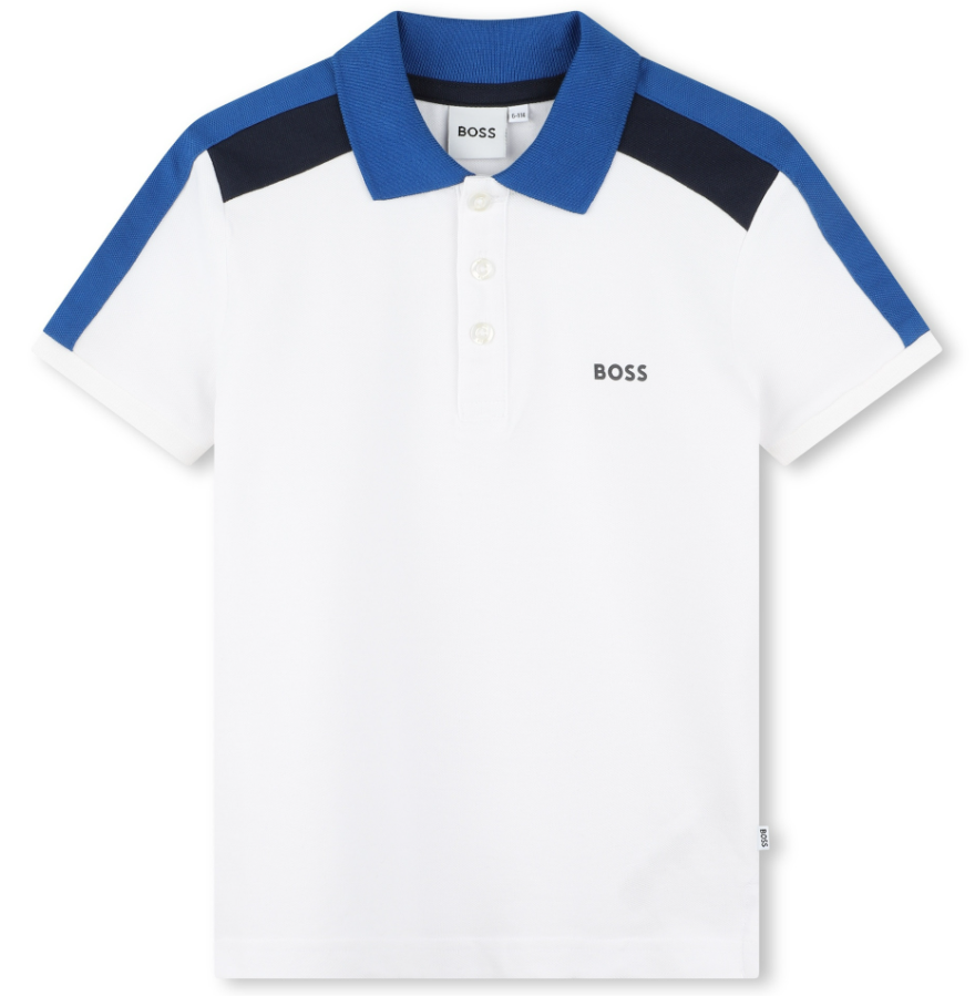 HUGO BOSS Men's Colorblock Short Sleeve Polo Shirt - Classic Fit, Breathable Cotton - Perfect for Casual Wear, Office & Golf Outings