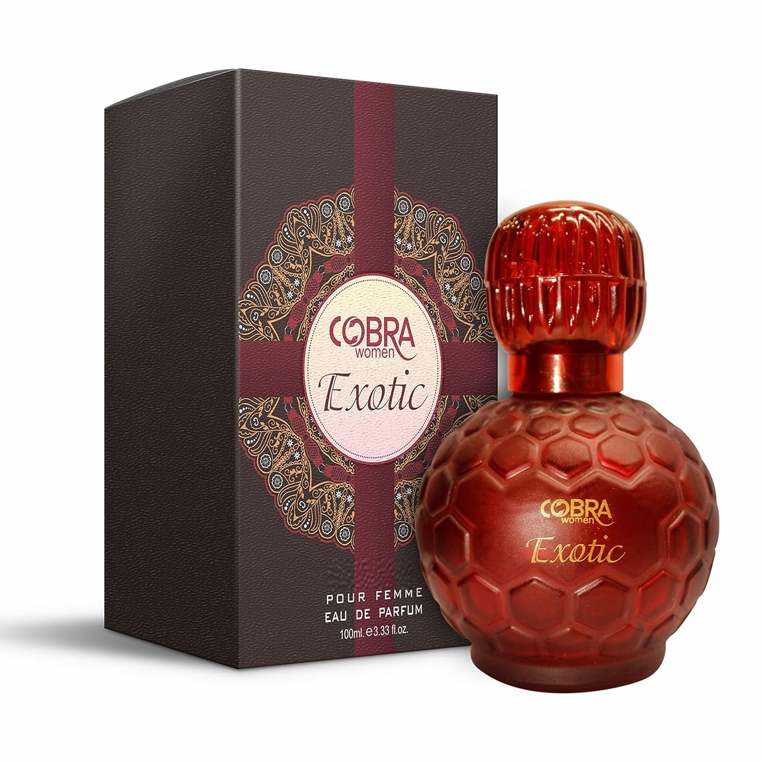 COBRA Women's Eau De Parfum - Long Lasting Floral Fragrance Perfume for Women (3.4oz/100ml) - Perfect for Date Night, Office Wear & Special Occasions