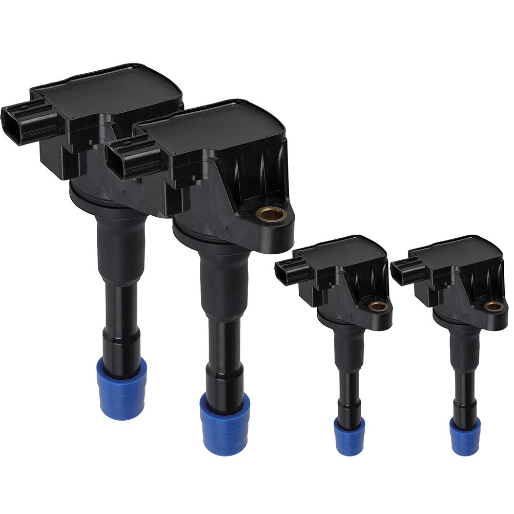 SCITOO 4Pcs Ignition Coil UF628 Compatible with Honda Insight 1.3L 2010-2014, Civic 1.5L 2012-2013 & Acura ILX 1.5L 2013-2014 - Replacement for 5C1797 52-2152 - Perfect for Engine Performance & Fuel Efficiency