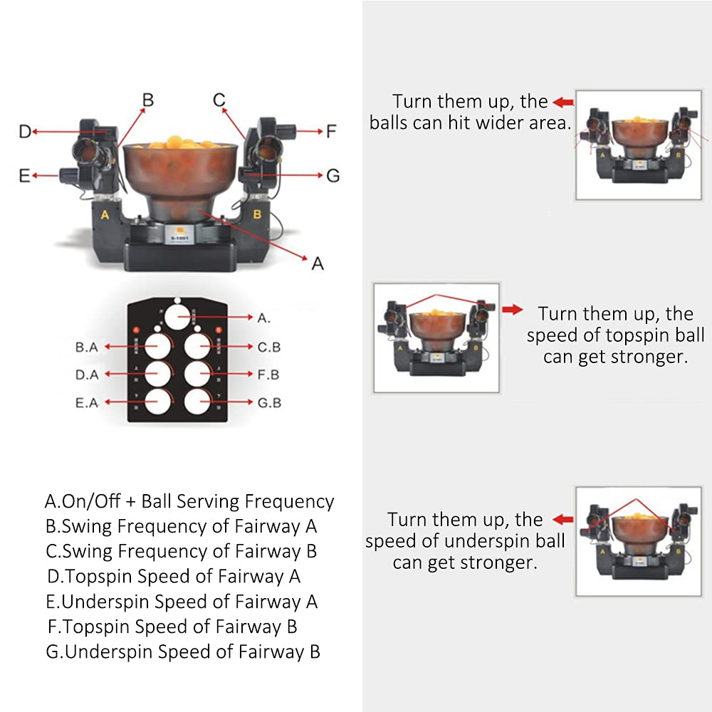 Automatic Table Tennis Robot Trainer - Ping Pong Ball Machine for Professional Practice & Home Training | Perfect for Indoor Sports, Backyard Games & Table Tennis Clubs