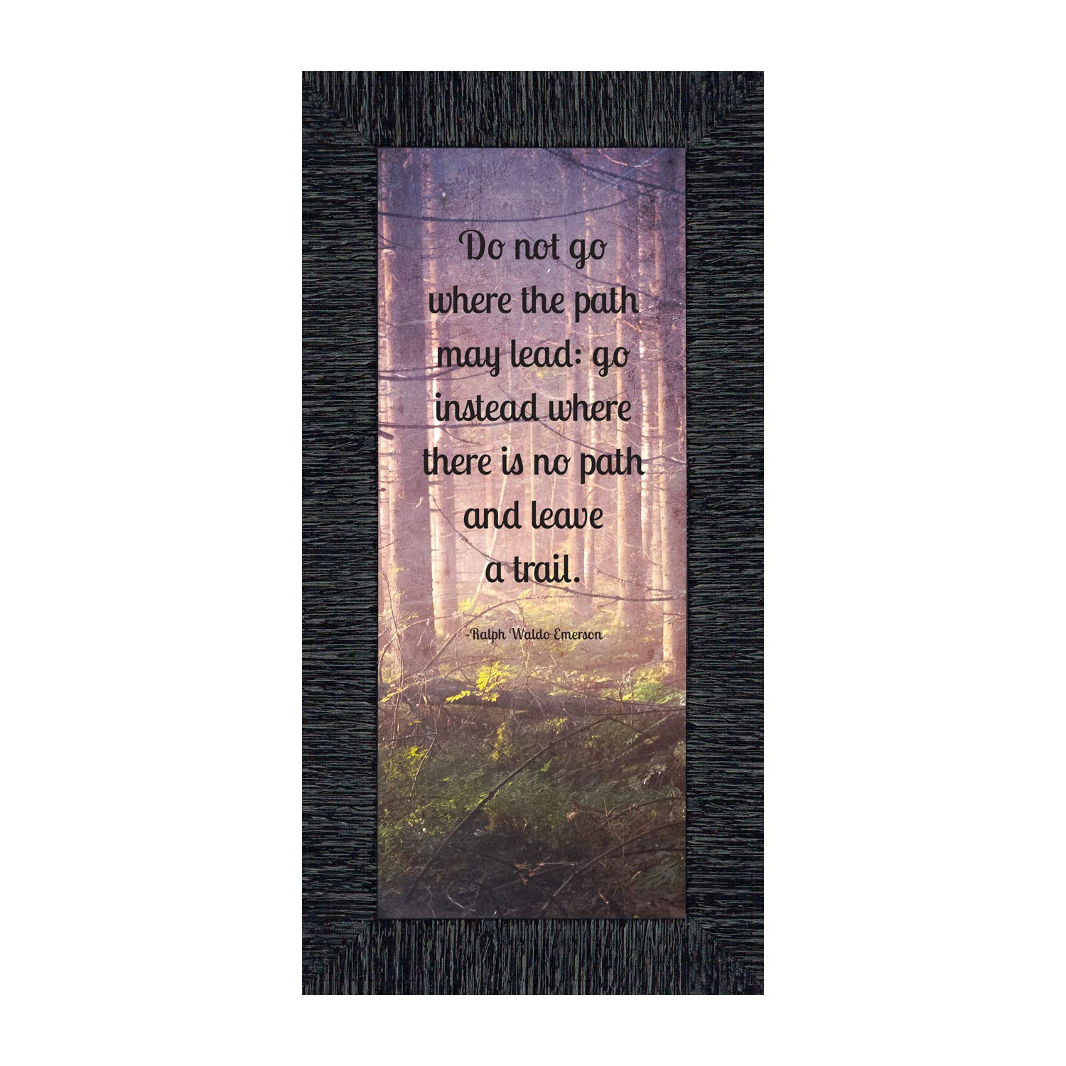 Inspirational Wall Art with Emerson Quote 