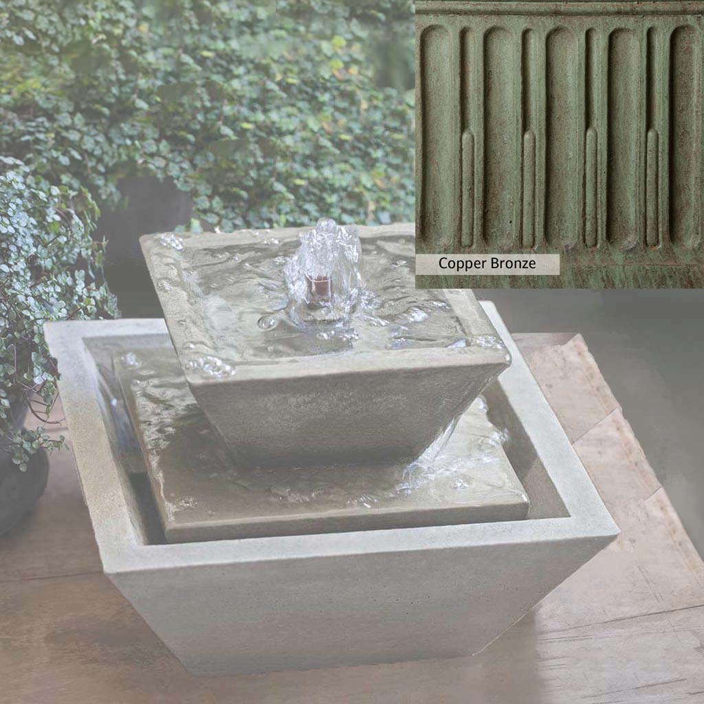 Campania International M Series Kenzo Outdoor Water Fountain - Elegant Garden Decor for Patio, Yard, and Landscape Design