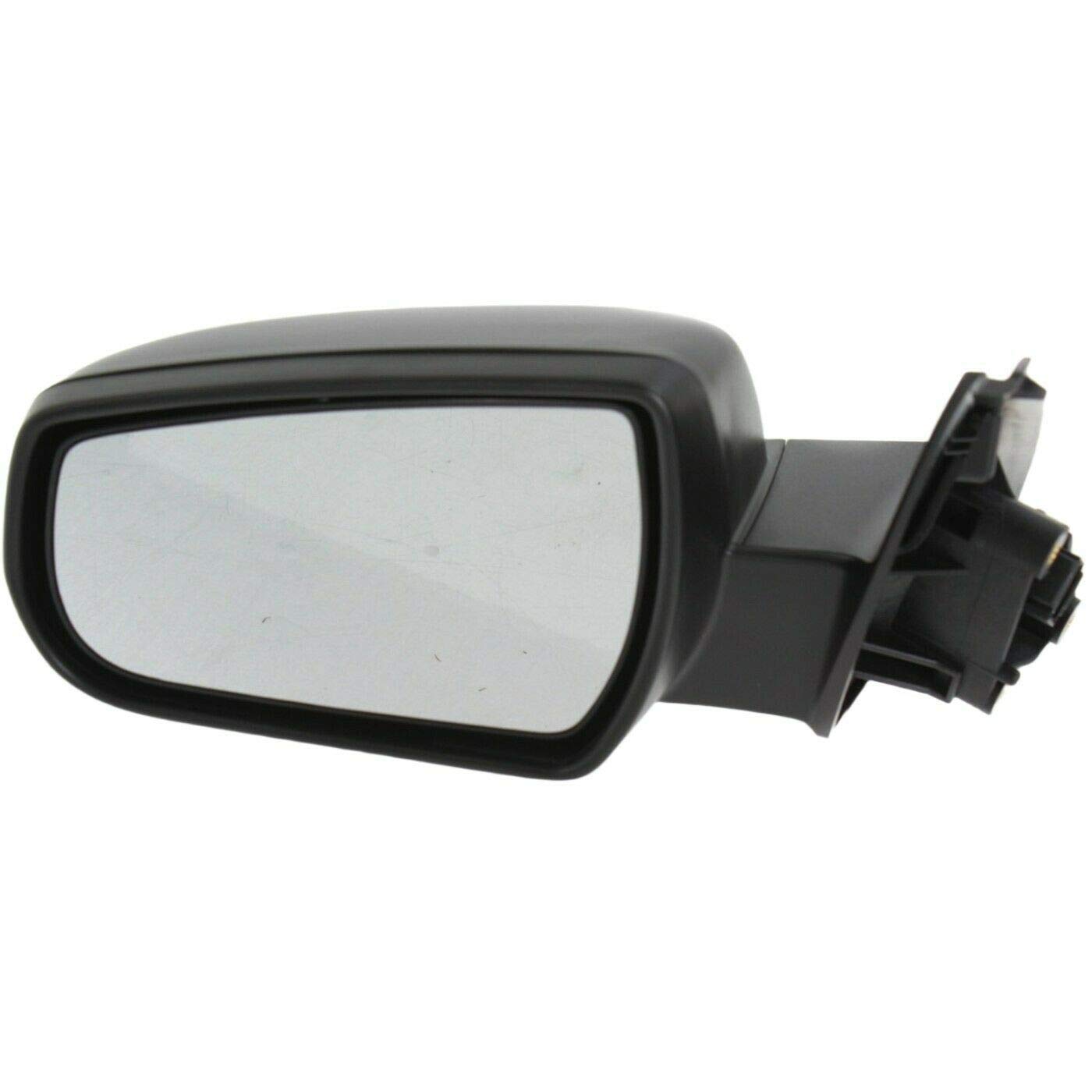 1PC Left Driver Side Textured Power Heated Manual Folding Exterior Door Mirror Replacement for Chevy Malibu 2013-2015 & Malibu Limited 2016 - Without Auto-Dimming - Perfect for Winter Driving and Enhanced Visibility