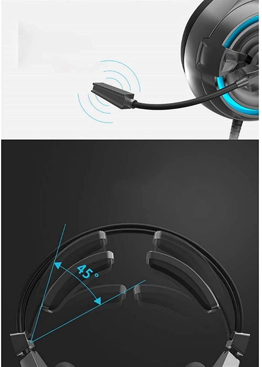 Best Gaming Headset with Microphone for PS4, PS5, PC & Mac - Noise Cancelling Adjustable Headphones for Immersive Gameplay & Online Chat
