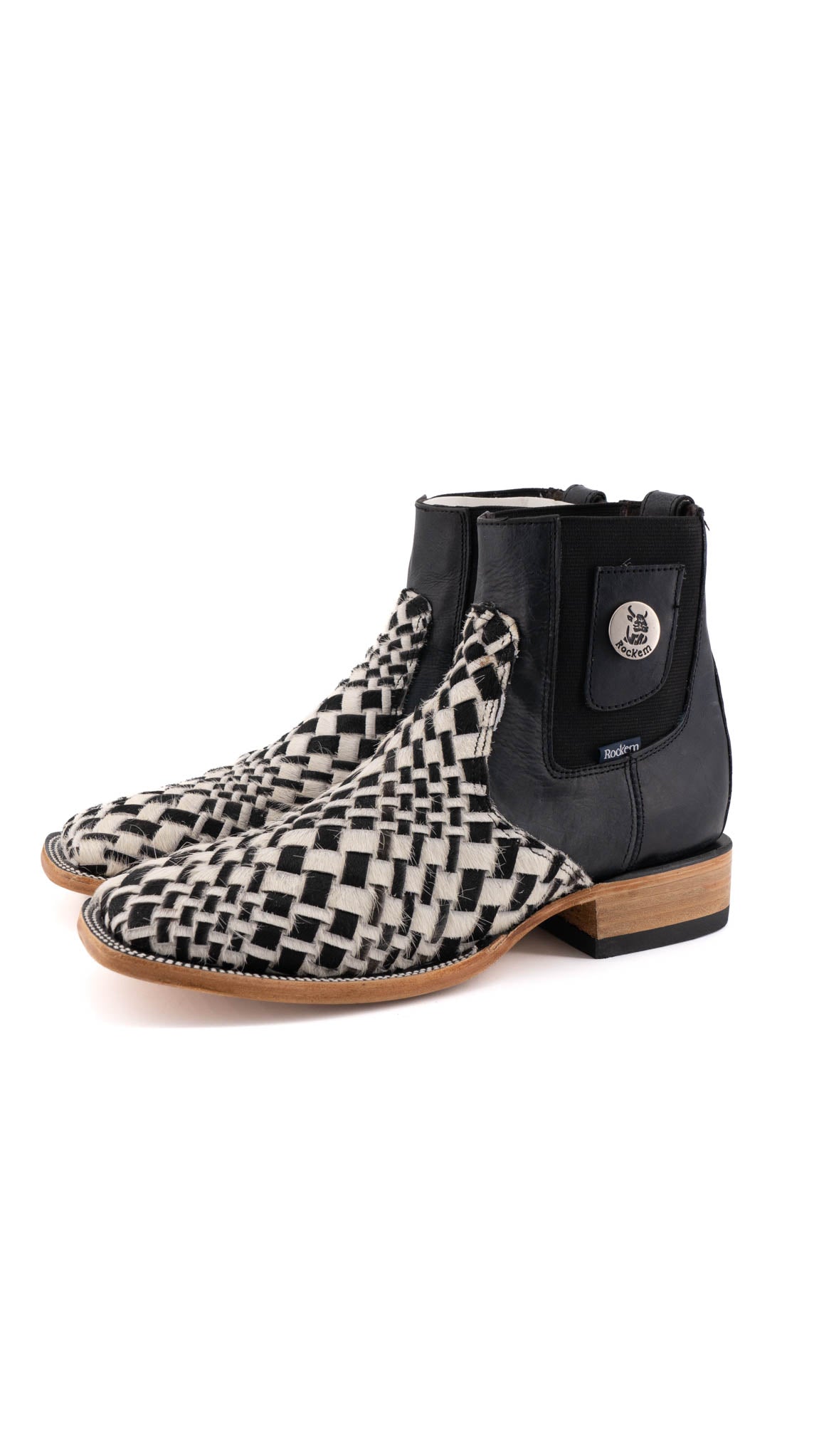 Men's Genuine Cowhide Leather Boots Size 7.5 - Square Toe Western Style for Men | Perfect for Rodeo, Country Dancing & Outdoor Work