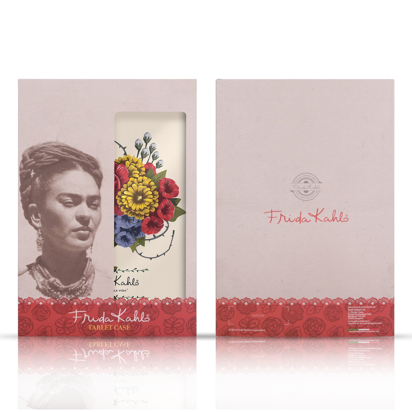 Head Case Designs Officially Licensed Frida Kahlo Floral Art Samsung Galaxy Tab S8 Ultra Case - Durable Soft Gel Cover for Work, School & Travel Protection