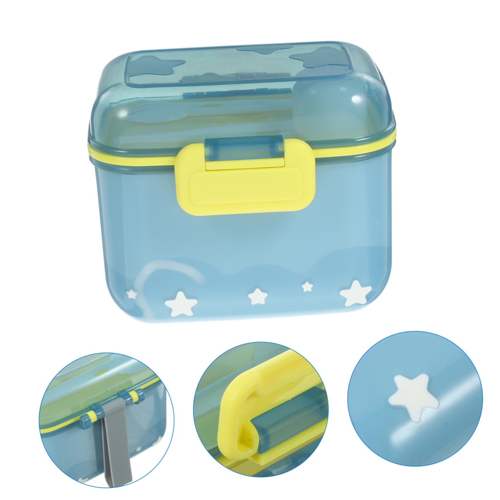 Portable Baby Formula Dispenser Container with Spoon - Travel-Friendly Milk Powder Storage for On-the-Go Feeding | BPA-Free Polypropylene Powder Box for Diaper Bags, Outings & Baby Care Essentials