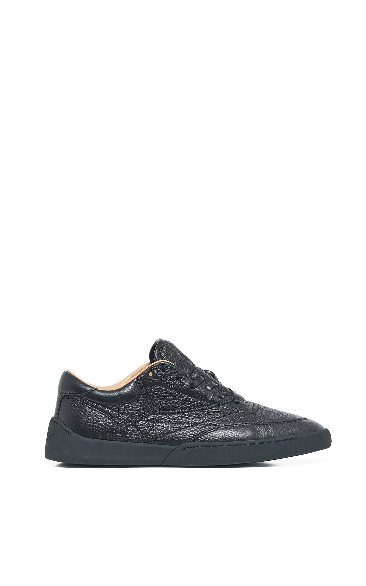 Men's Ohio Slip-On Sneakers - Black Textured Leather Casual Shoes for Walking, Work & Everyday Wear