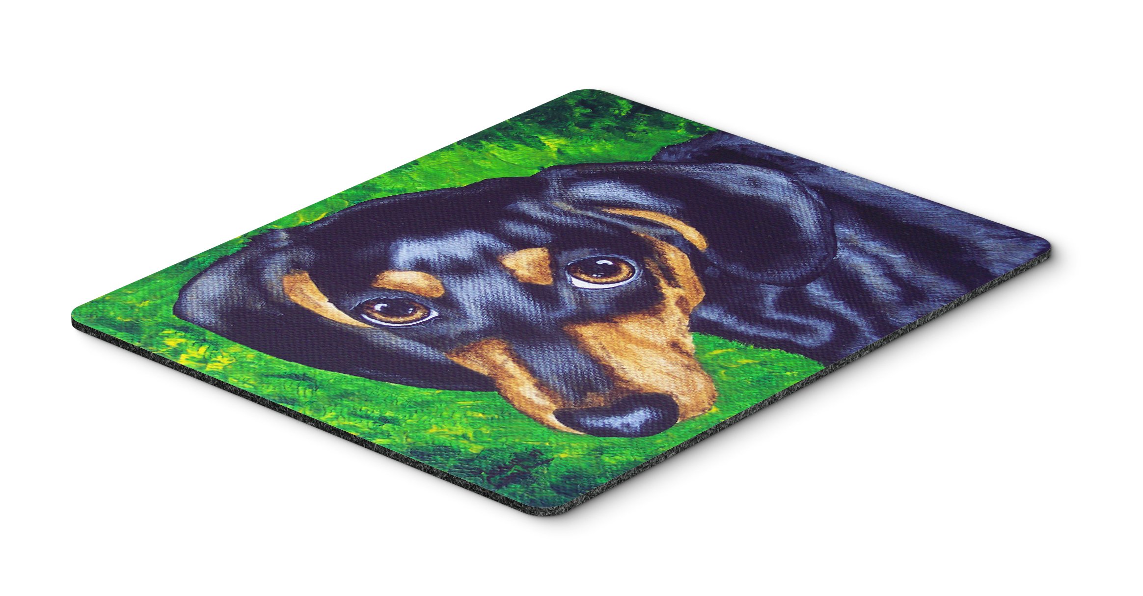 Tootsie Dachshund Mouse Pad & Hot Pad Trivet - Washable Large Mouse Mat for Home Office, Gaming, Computer & Laptop - Cute Dachshund Design for Desk Accessories & Kitchen Use