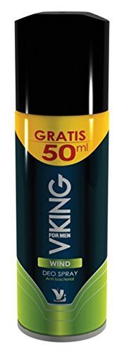 VKING WIND Men's Antibacterial Deodorant Spray - 200ml Long-Lasting Freshness for Active Lifestyle & Gym Use