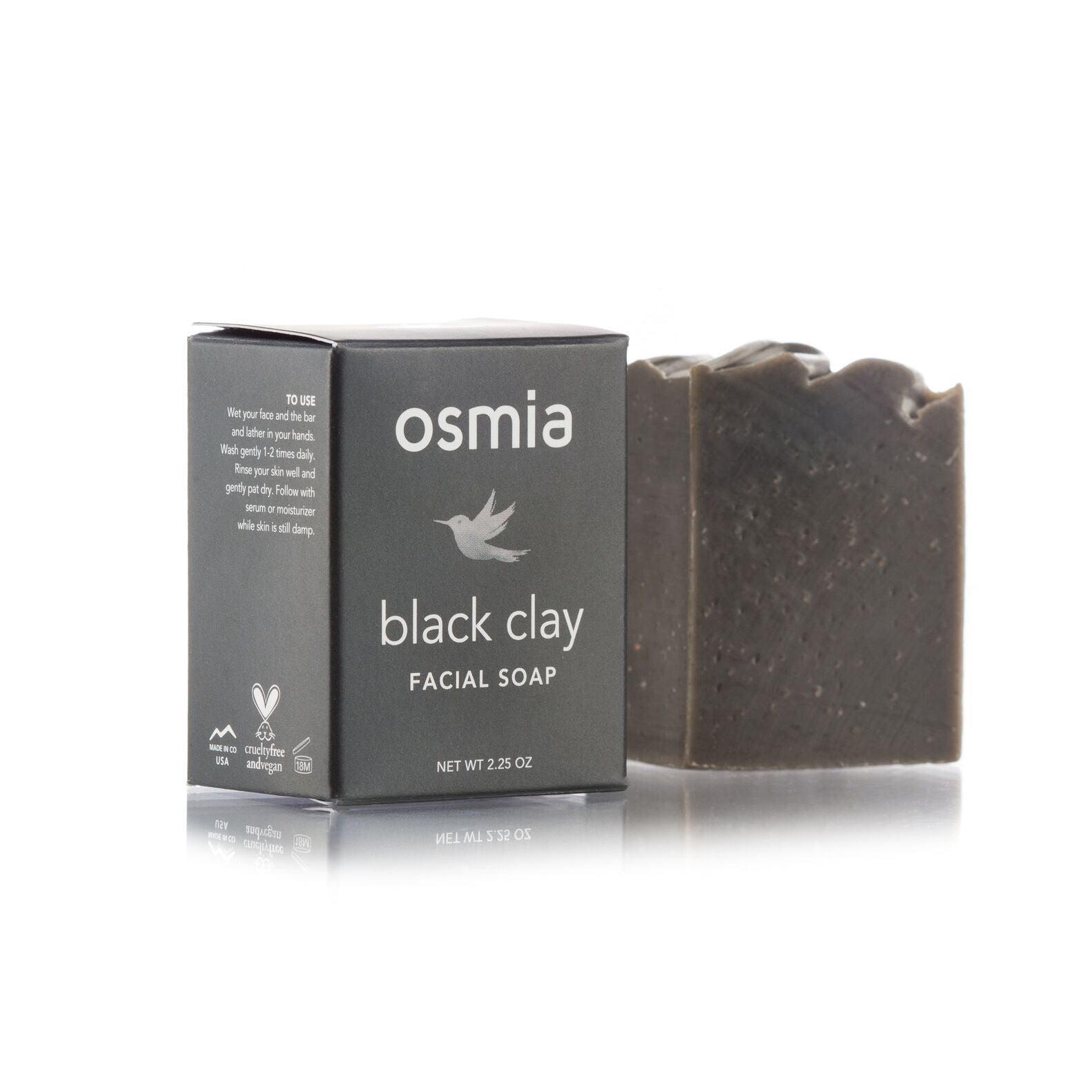 Organic Black Clay Facial Soap for Acne & Oily Skin - Deep Cleansing & Detoxifying Face Wash - Perfect for Daily Skincare Routine & Spa Day at Home