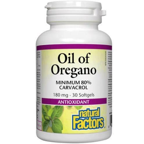 Natural Factors Oil of Oregano 30 Softgels - Immune Support Supplement for Cold & Flu Season | Travel & Daily Wellness Boost