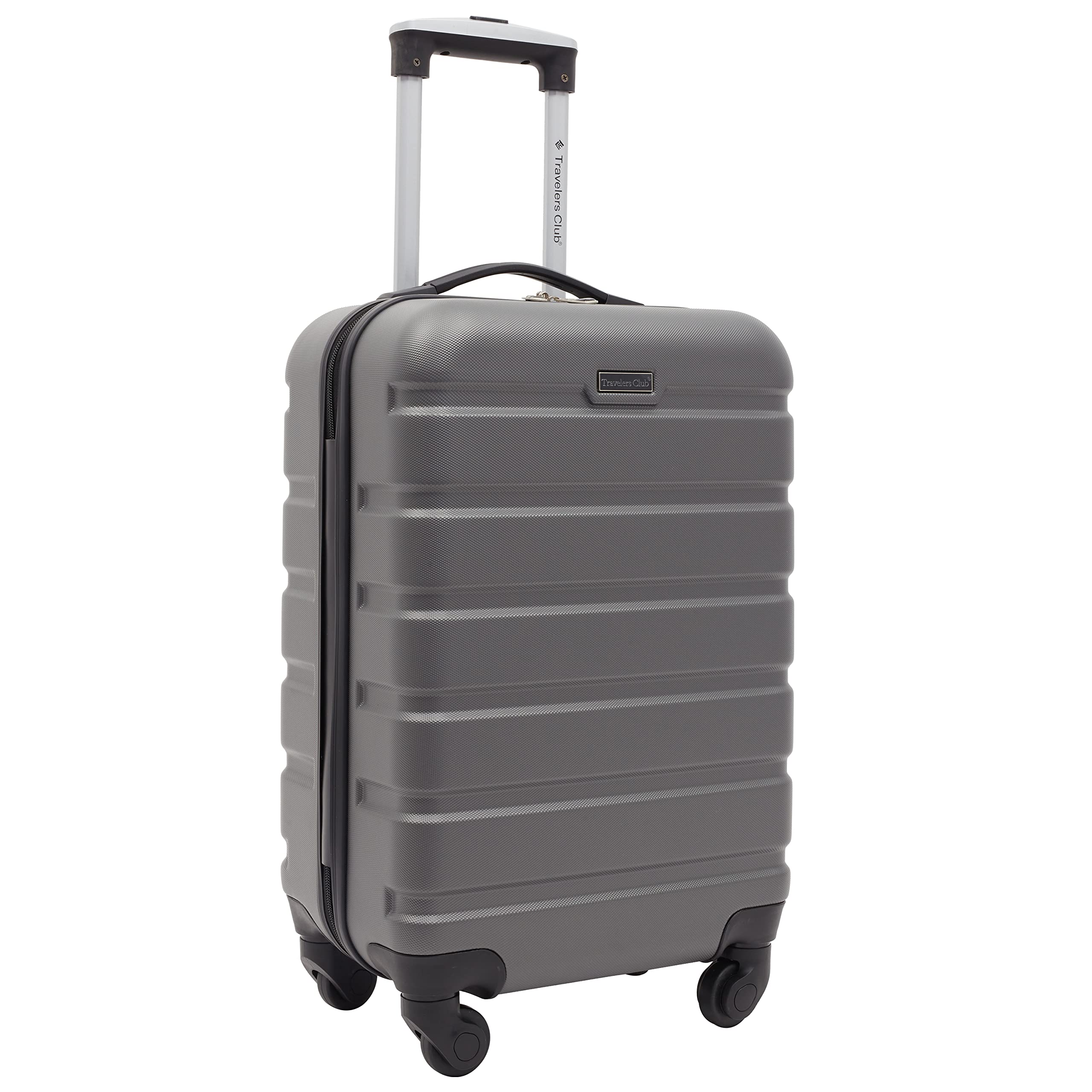 Travelers Club Harper 2-Piece Luggage Set in Charcoal - Lightweight & Durable Suitcase for Air Travel, Business Trips & Vacations