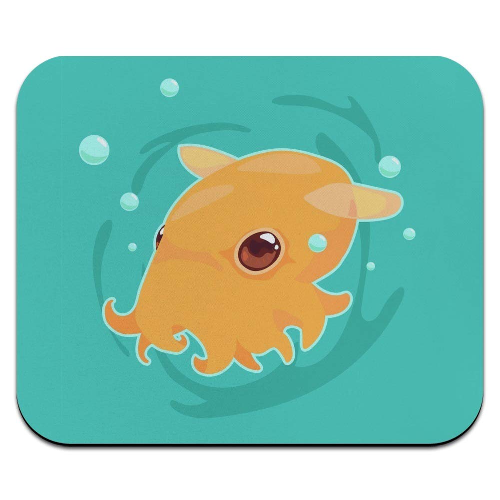 Cute Dumbo Octopus Low Profile Thin Mouse Pad - Non-Slip Gaming Mousepad for PC, Laptop, Office & Home Use - Perfect for Work, Gaming & Daily Computing