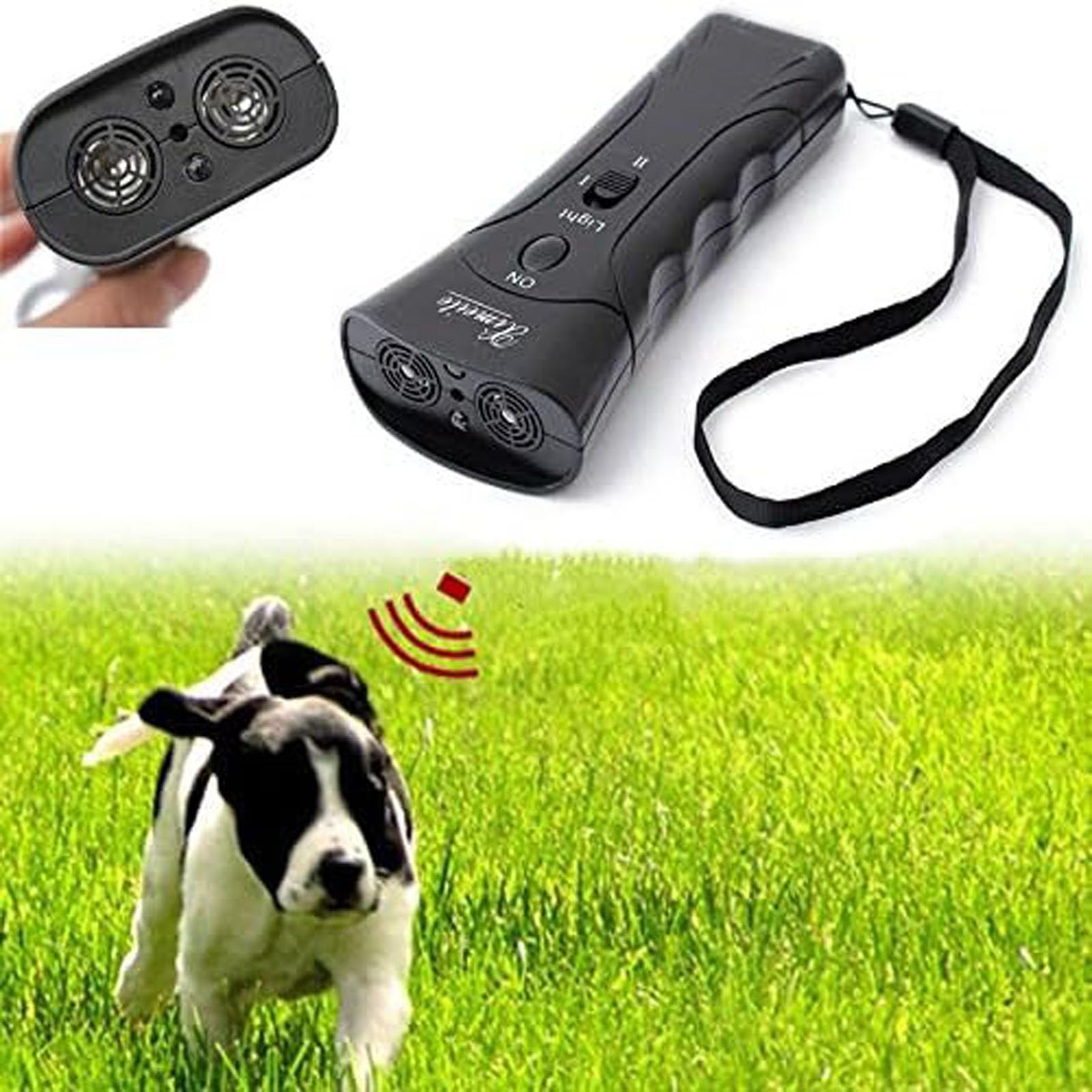 QZC Ultrasonic Dog Repellent - Effective Training Device to Stop Dog Attacks & Aggression | Safe for Pets, Home Security & Outdoor Use