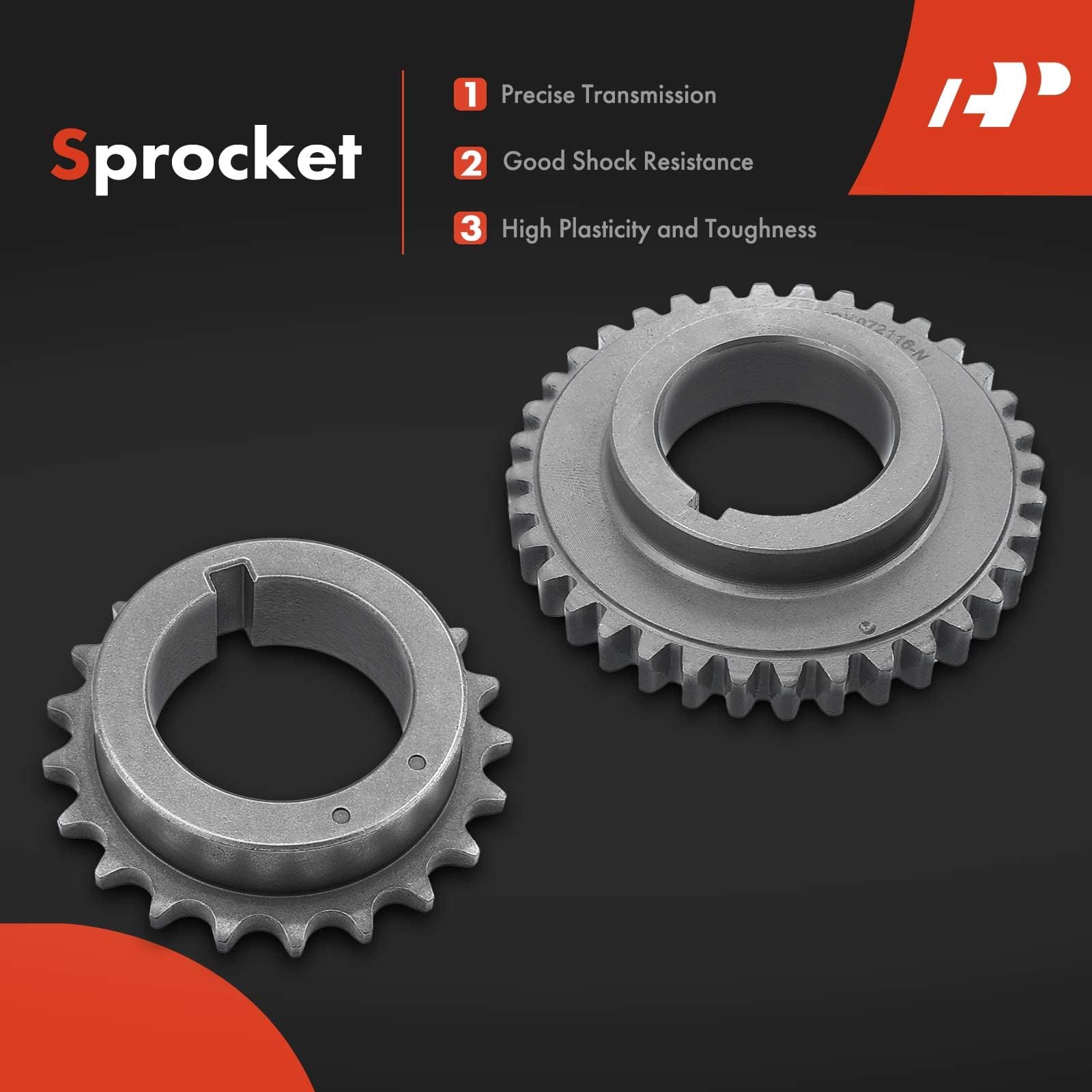 Premium 8-Piece Engine Timing Chain Kit with Tensioner, Guide & Sprocket - Compatible with Mazda 3 (2014-2017), Mazda 6 (2014), CX-5 (2014-2017), CX-9 (2016-2017) - Replacement for PY01-11-316A - Perfect for Engine Repair & Maintenance