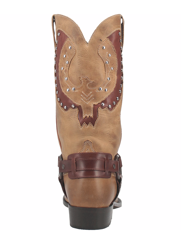 Dingo DI851 Men's War Eagle Leather Boots - Natural Tan Cowhide - Comfortable & Durable for Outdoor Work, Hiking & Casual Wear