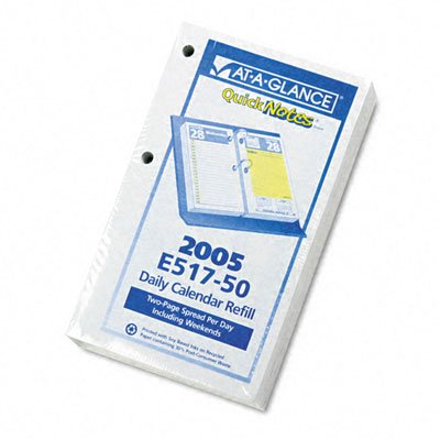 AAGE51750 - 2009 QuickNotes Two-Color Daily Desk Calendar Refill - Perfect for Office Organization & Productivity Planning