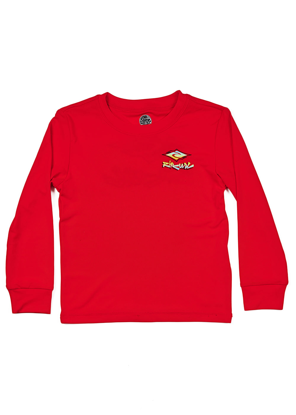 Rip Curl Boys 0-6 Diamond Fade Long Sleeve Rash Guard UV Sun Protection Swim Shirt for Kids - Perfect for Beach, Pool & Surfing