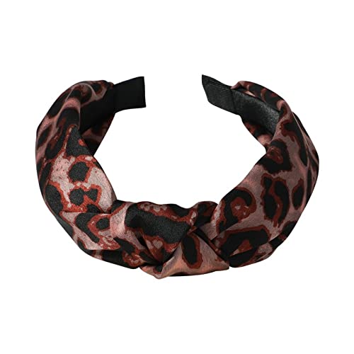 Women's Fashion Embroidery Knotted Headbands - Wide Top Knot Hair Hoop, Twist Knot Hair Wrap Accessory (One Size) - Perfect for Yoga, Workouts, and Casual Styling