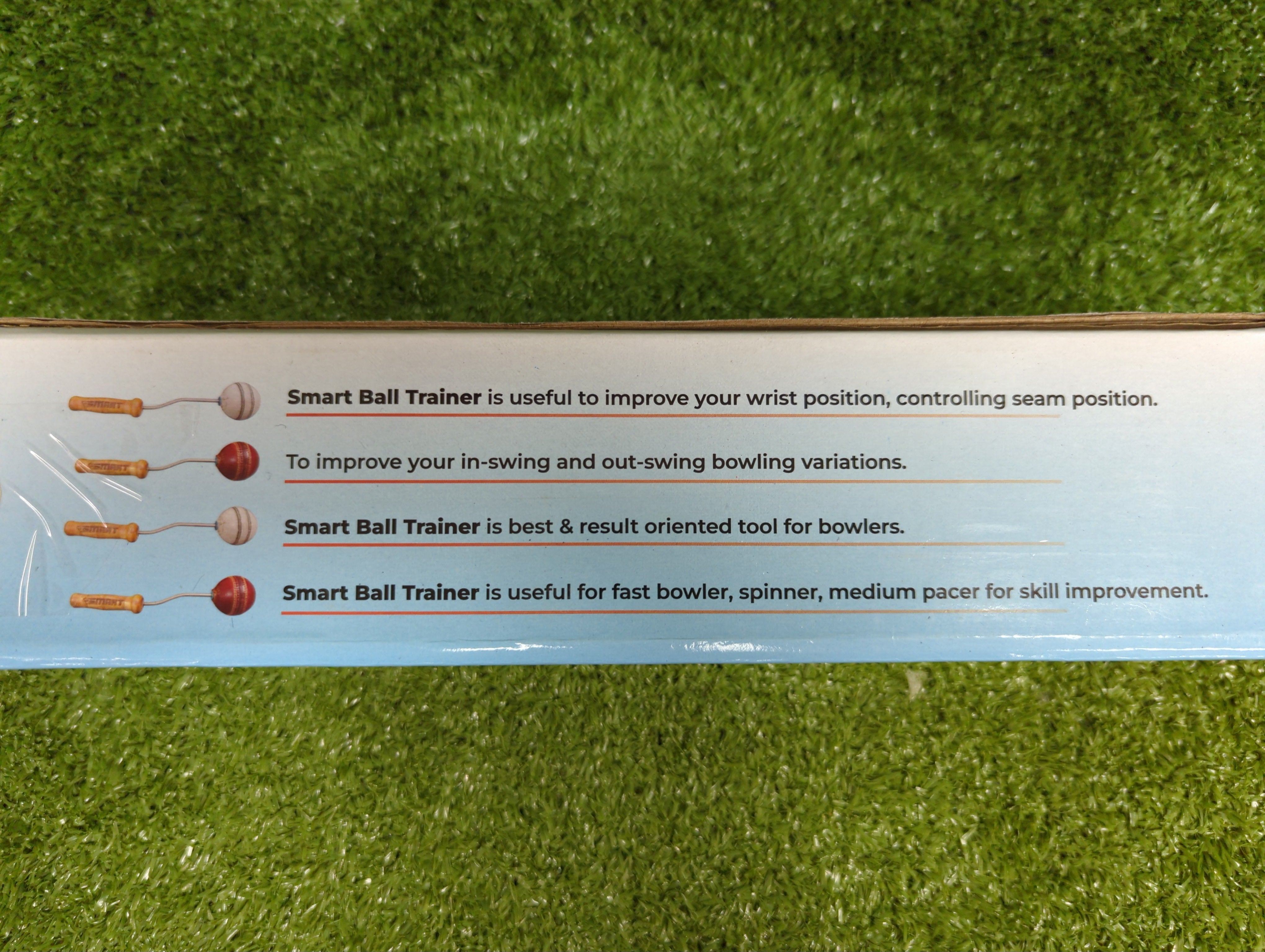 Smart Revolution Red Ball Cricket Trainer for Fast Bowlers & Spinners - Improve Bowling Accuracy & Spin Techniques | Perfect for Practice Sessions & Coaching Drills