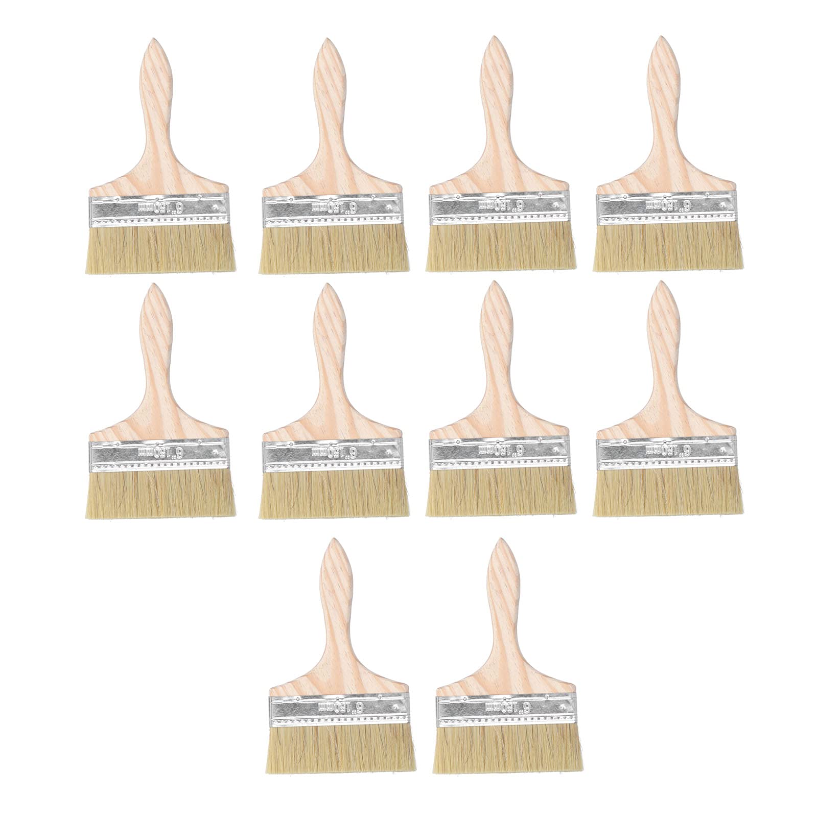 Premium 5.1 Inch Flat Head Paint Brushes Set - Ergonomic Handle for Painting, BBQ Cleaning & Kitchen Use - Ideal for Artists, DIY Projects & Grill Maintenance