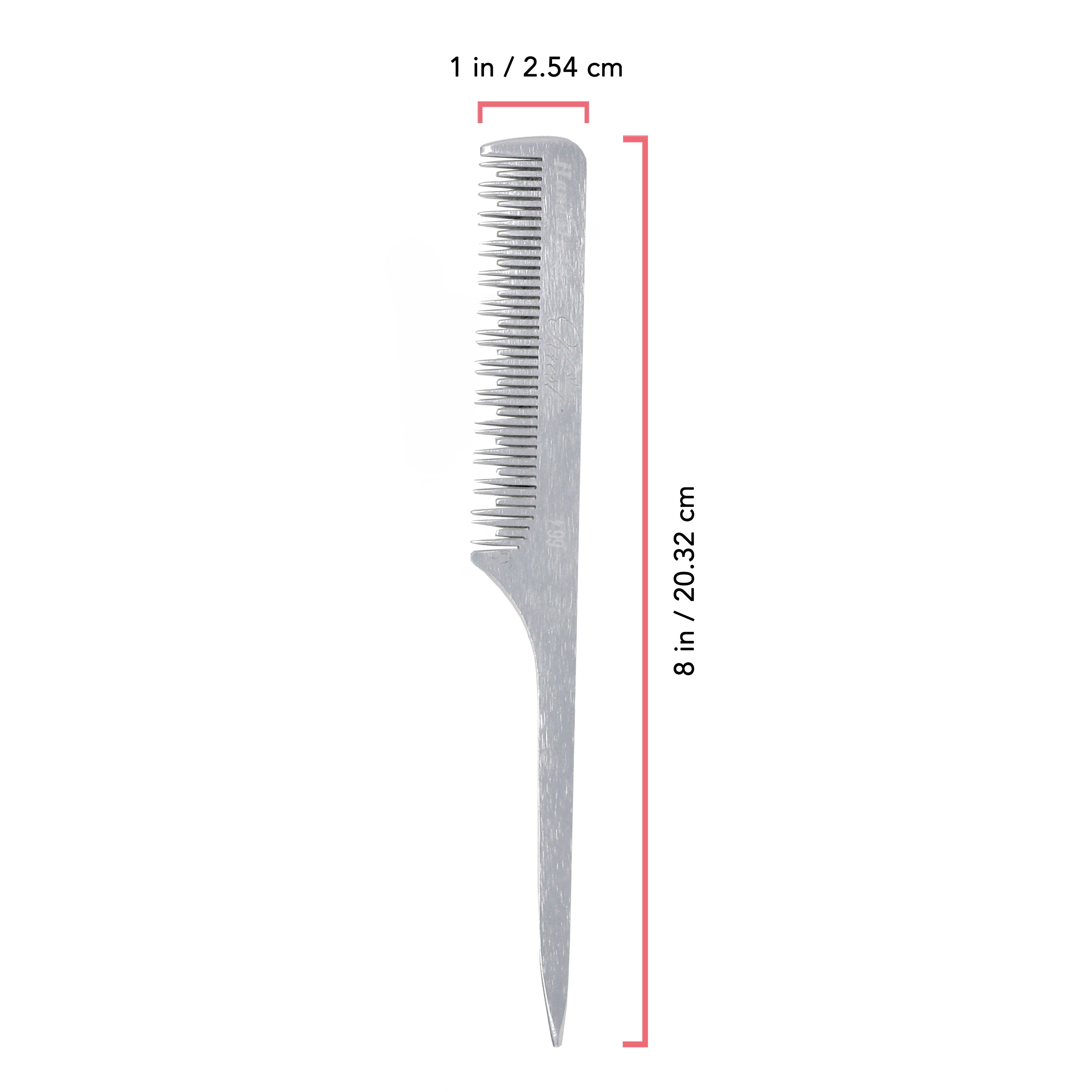 Krest Professional Metal Combs - Premium Aluminum Hair Combs 100% Hand Finished for Men & Women - Perfect for Styling, Barber Shops, and Travel