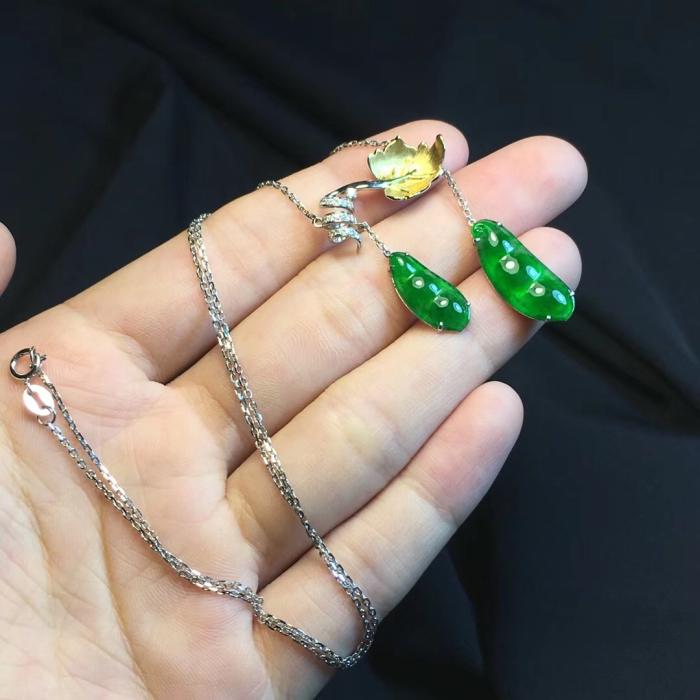 Natural Jade Necklace - Premium Jadeite Pendant for Women, Elegant Green Gemstone Jewelry Gift | Perfect for Weddings, Parties & Special Occasions