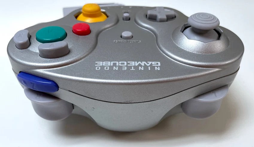 Original GameCube Wavebird Wireless Controller - Platinum (Official Nintendo) | Compatible with GameCube & Wii | Ergonomic Design for Long Gaming Sessions