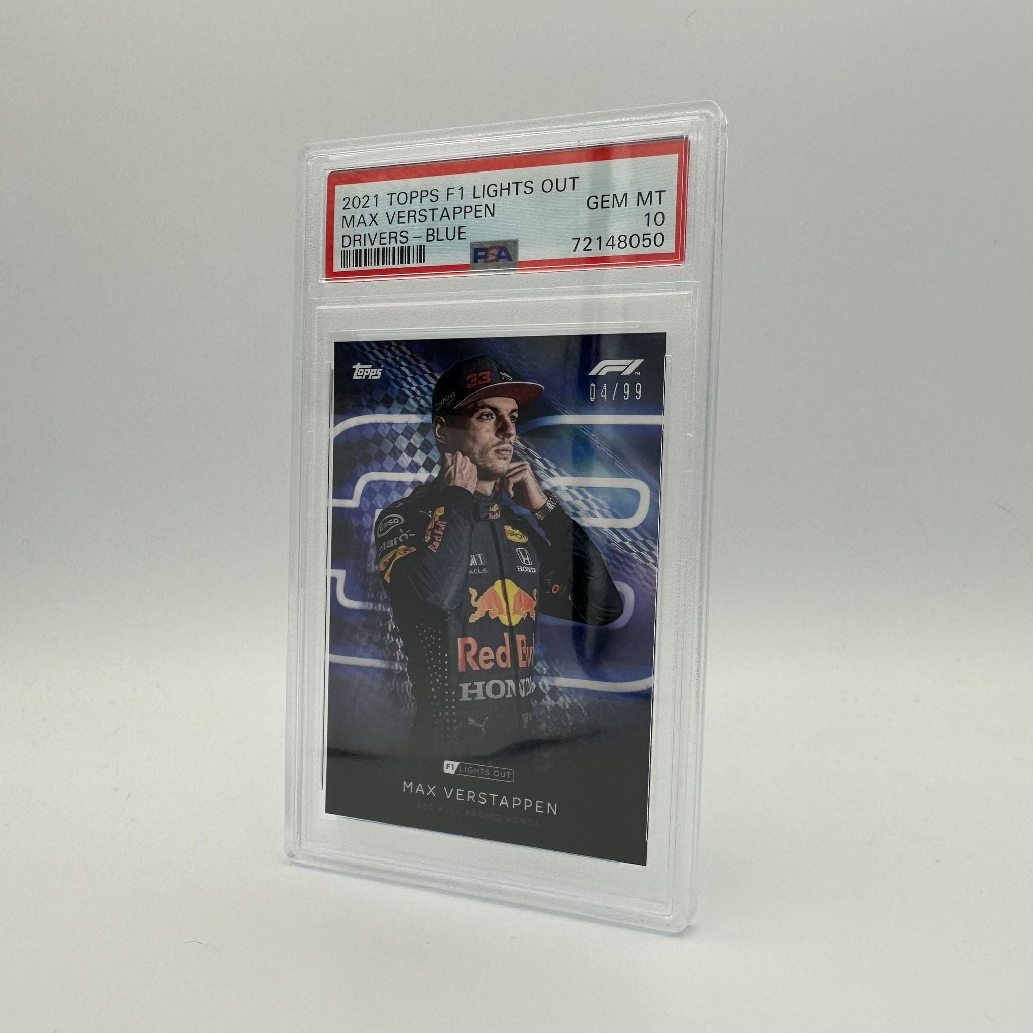PSA 10 2004 Max Verstappen Blue Parallel Racing Card - Collectible F1 Memorabilia for Sports Fans & Card Enthusiasts (Perfect for Display, Trading, and Investment)