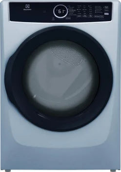Electrolux ELFG7437AG 8.0 Cu. Ft. 400 Series Gas Dryer in Glacier Blue - Energy Efficient Large Capacity Laundry Dryer for Home & Apartment Use