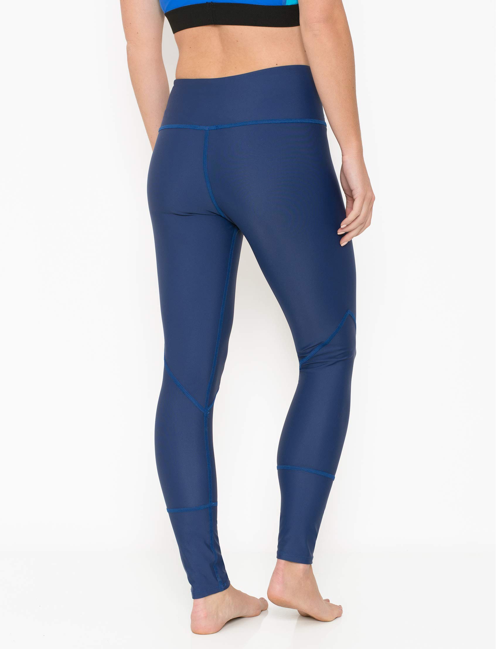 Tuga Women's High Waist Swim Leggings - UPF 50+ Sun Protection Swimwear - Quick Dry & Chlorine Resistant - Made in USA - Perfect for Surfing, Yoga & Beach Activities