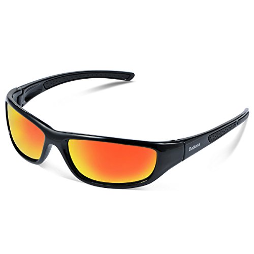 Black Frame With Red Mirror Lens
