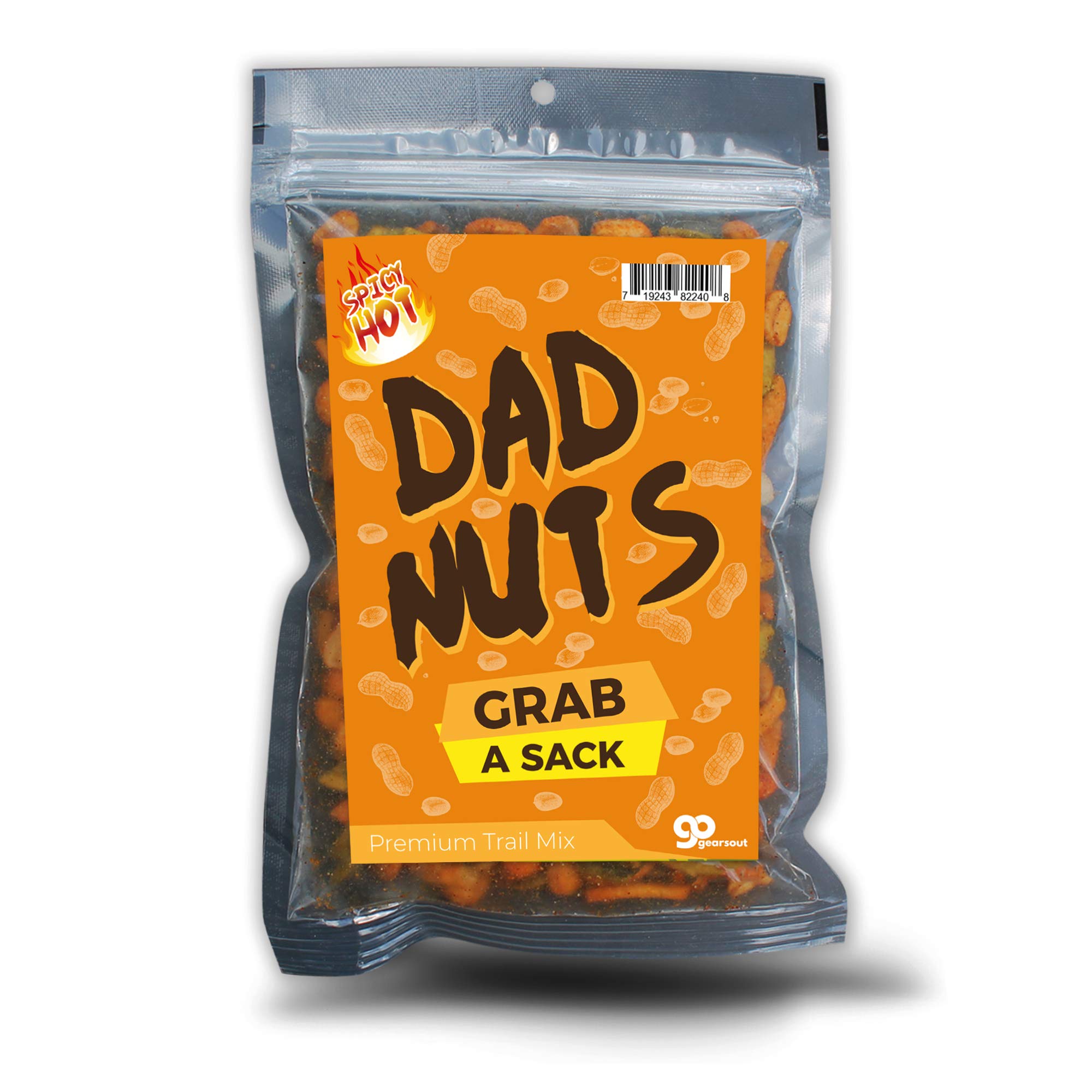 Dad Nuts Spicy Trail Mix - Premium Hot & Spicy Snack Blend for Men - USA Made - Funny Gag Gift for Father's Day, Birthday & Parties - Perfect for Road Trips, Office Snacks & Outdoor Adventures