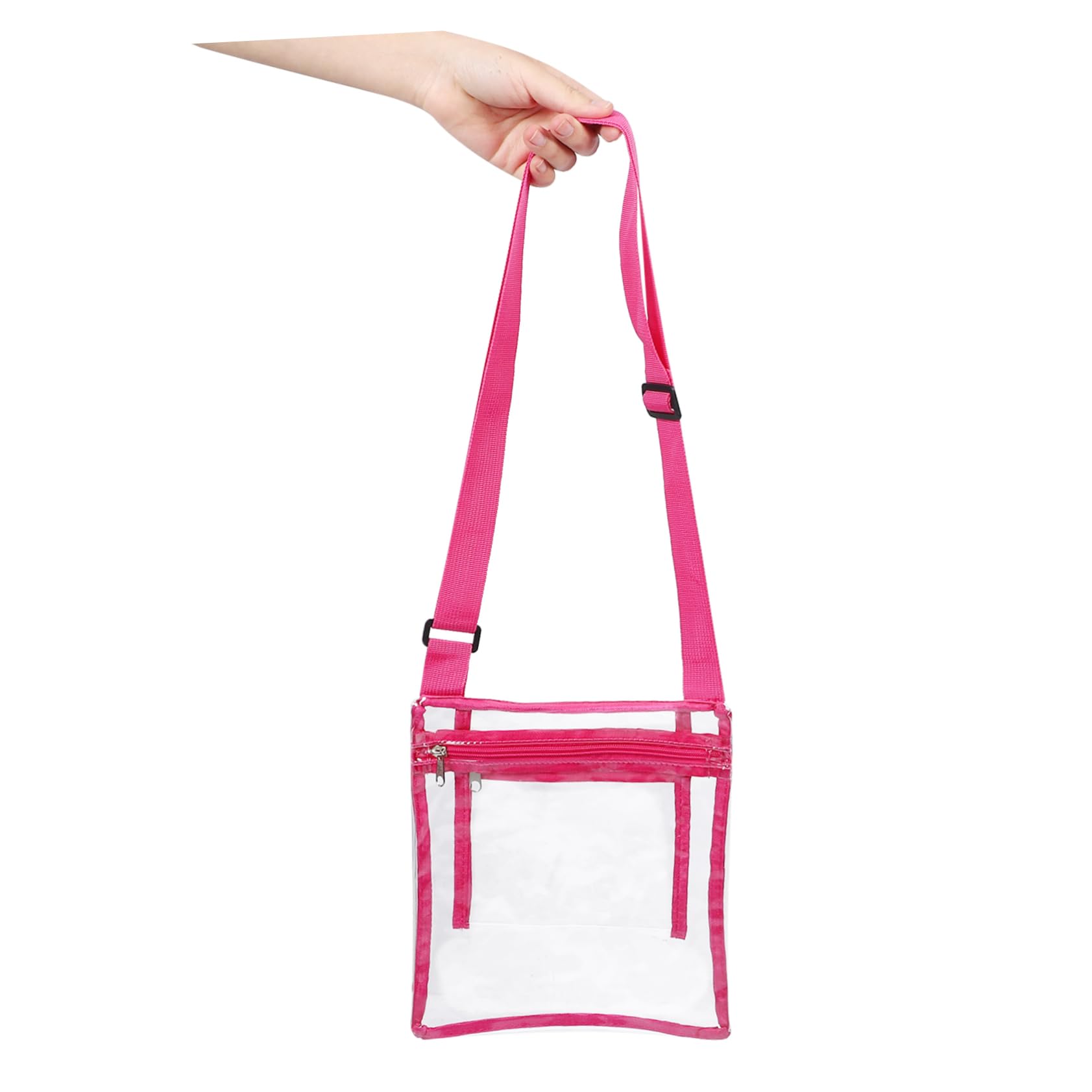 KITANDOVE Clear Stadium Purse - Small PVC Transparent Crossbody Bag for Concerts, Sports Events & Travel - Approved for NFL, NBA & MLB Venues