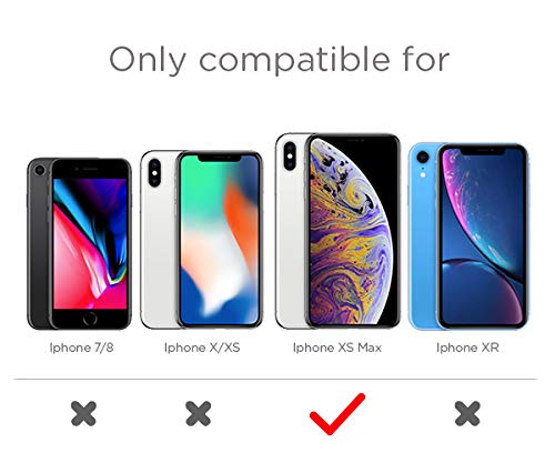 Premium Soft Liquid Silicone Case for iPhone Xs Max - Slim Rubber Protective Cover | Shockproof & Anti-Slip Phone Case | Perfect for Work, Travel & Everyday Use (Black)