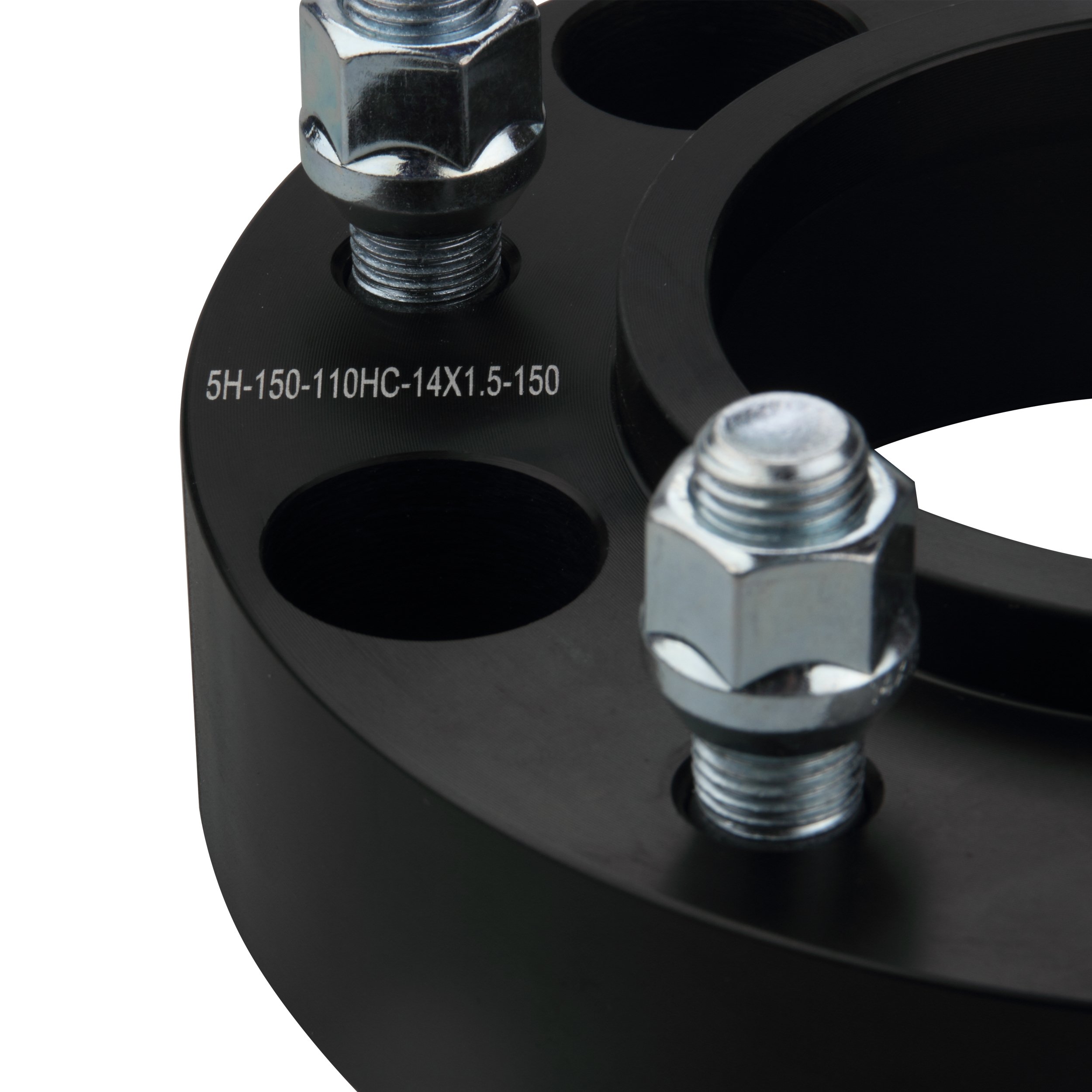 DCVAMOUS 4PC Black 5x150 Hubcentric Wheel Spacers 1.25 Inch (32mm) - 14x1.5 Studs - Compatible with Toyota Tundra 2007-2021, Land Cruiser 1998-2021, Sequoia 2008-2022, LX 570 2008-2021 - Perfect for Off-Roading, Lifted Trucks & Custom Wheel Fitment