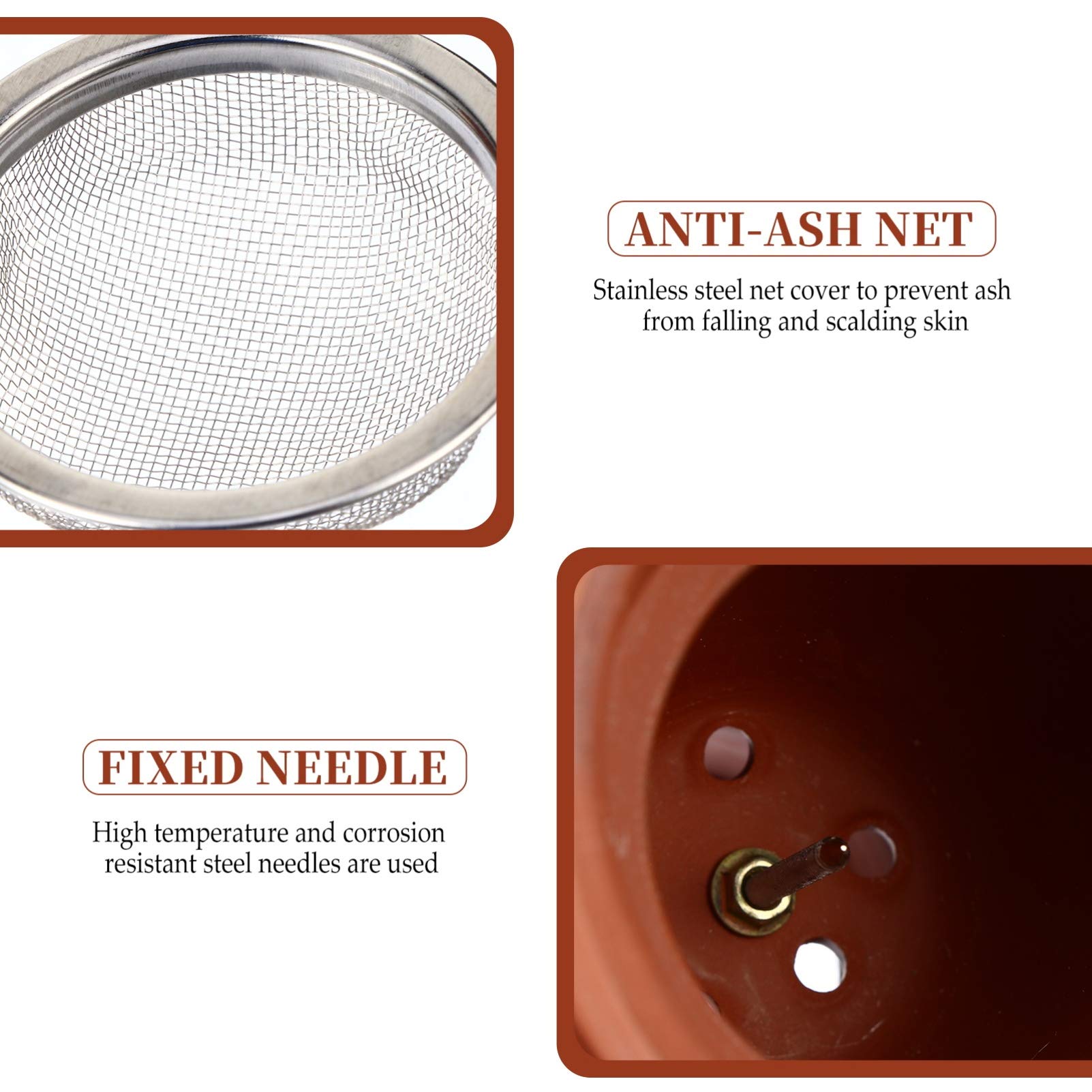 Portable Moxibustion Pot with Moxa Cone - Moxa Burner & Scraping Pot for Acupuncture Therapy & Pain Relief - Perfect for Home Use, Spa, and Traditional Chinese Medicine Treatments