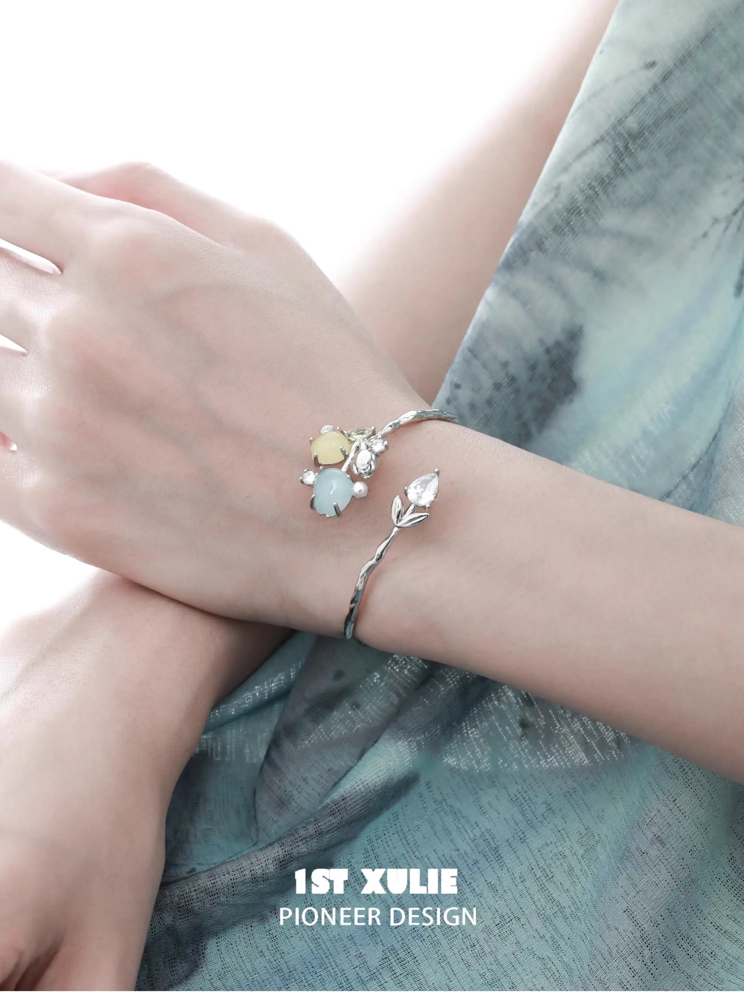 18K Gold Plated Pearl Tulip Bracelet for Women - Elegant Fashion Jewelry Gift for Birthday, Anniversary & Special Occasions
