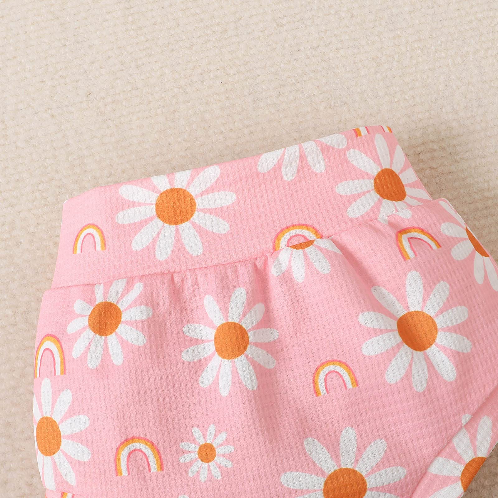 **Toddler Girls' Outfit Set - Short Sleeve Letter Print T-Shirt, Floral Shorts & Headband | Cute Summer Playtime & Photo Outfits**