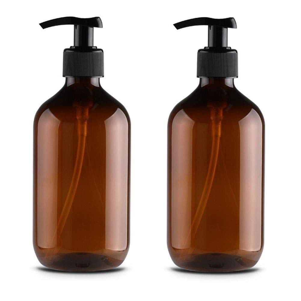Refillable Plastic Soap Dispenser Bottle - 2 Pack for Kitchen, Bathroom & Travel | Hand Sanitizer, Shampoo, Body Wash & Lotion Container | Durable & Leak-Proof for Home, Office & Outdoor Use