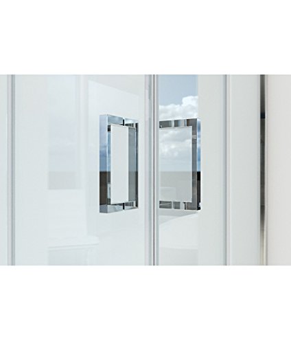 PIRALLA 6mm Clear Glass Corner Shower Enclosure 80x120 - Perfect for Modern Bathrooms & Space-Saving Designs