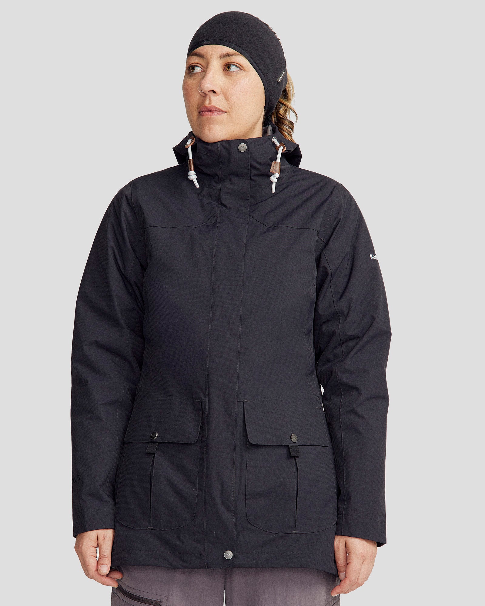 Women's Benmore 5-in-1 Convertible Jacket - Waterproof Windproof Winter Coat with Detachable Hood & Liner - Black - Perfect for Hiking, Skiing & Outdoor Adventures