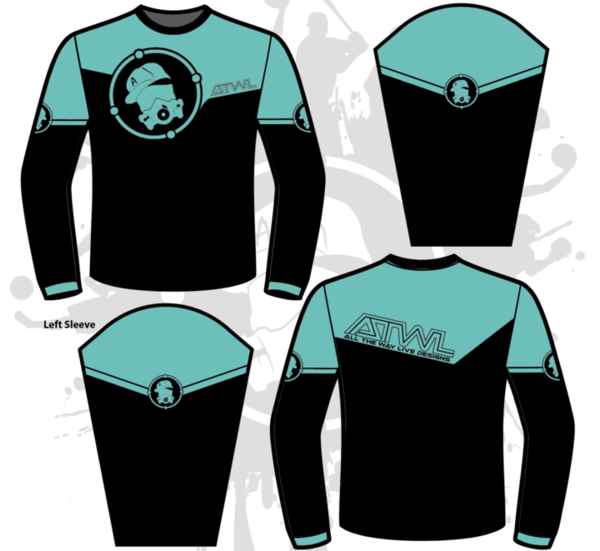 Precision Men's Full Dye Long Sleeve Performance Jersey - Breathable Moisture-Wicking Cycling & Running Shirt for Active Sports & Outdoor Workouts